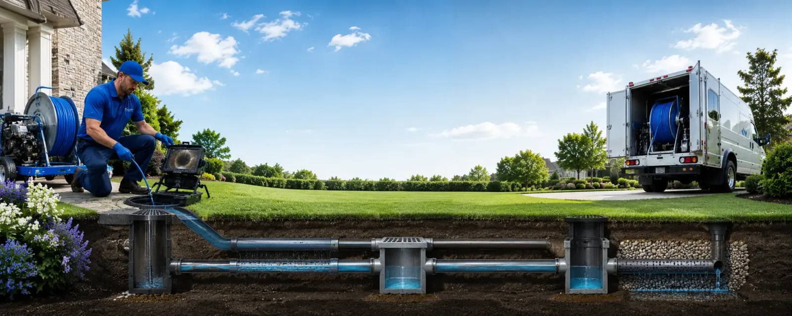 Outdoor drain cleaning information for Mcclure, PA